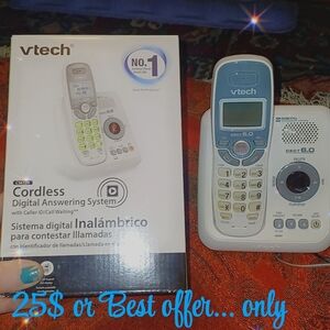 VTech Blue and White Cordless Phone